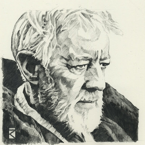 500x500 Beautiful Star Wars Pencil Illustrations By Russell Walks Killer