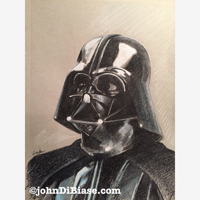 640x640 Colored Pencil Sketch Of Darth Vader In Star Wars