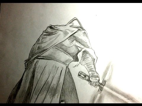 480x360 Speed Painting With Pencil On Paper The Sith From Star Wars
