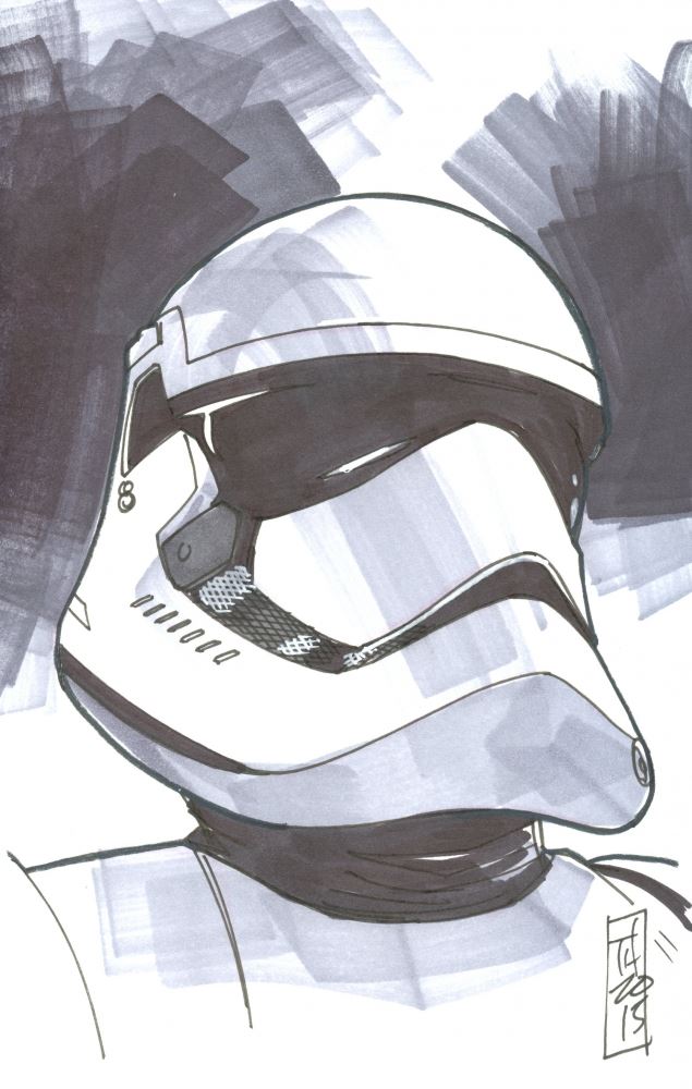 635x1000 Stormtrooper Star Wars The Force Awakens Signed 11 Original 5.5