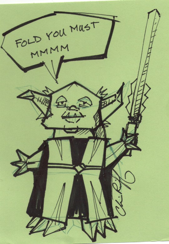 540x776 Star Wars Blueprints Artist Chris Reiff's Origami Yoda Drawing