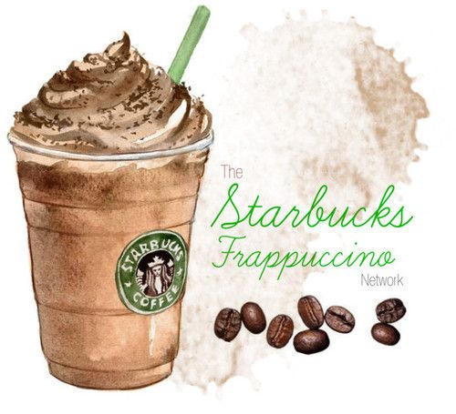 500x455 Starbucks Coffee Drawing Starbucks Frappucino Art Journaling 3