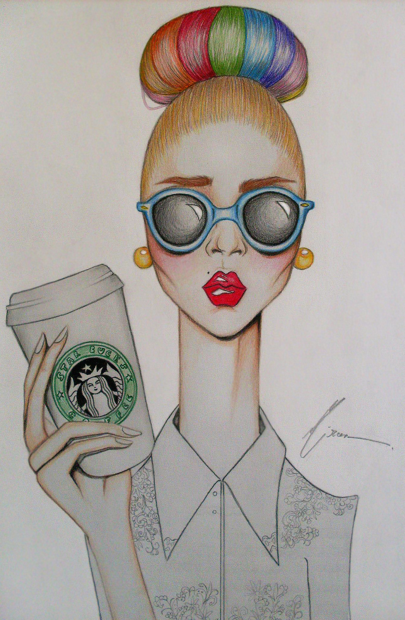 1340x2048 Starbucks Girl Negrila Mircea