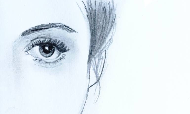 770x462 Saatchi Art Her Eyes Shine Brighter Than The Stars Drawing By