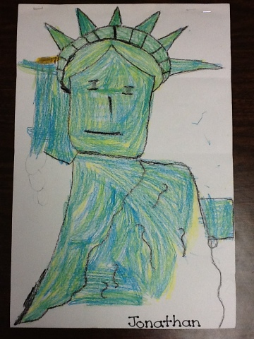 360x480 Mrs. Morgan's Kindergarten Class Statue Of Liberty