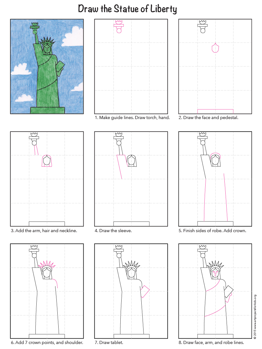 836x1114 Easy Statue Of Liberty Tutorial