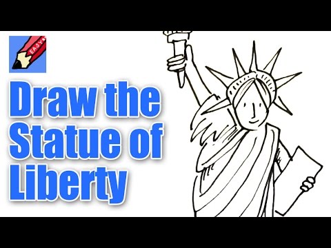 480x360 How To Draw The Statue Of Liberty Real Easy Shoo Rayner Author