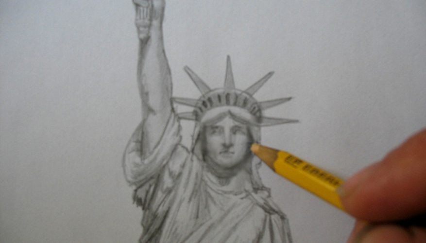 877x500 How To Draw The Statue Of Liberty Our Pastimes