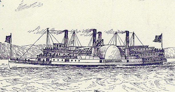 613x322 Hudson River Model Steamboats Steamboat Model Francis Skiddy C