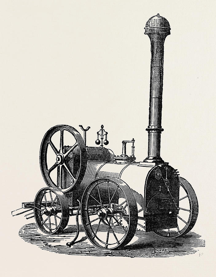 703x900 Side View Of Tuxford And Sons Prize Portable Steam Engine Drawing