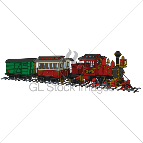 500x500 Funy Old American Steam Train Gl Stock Images