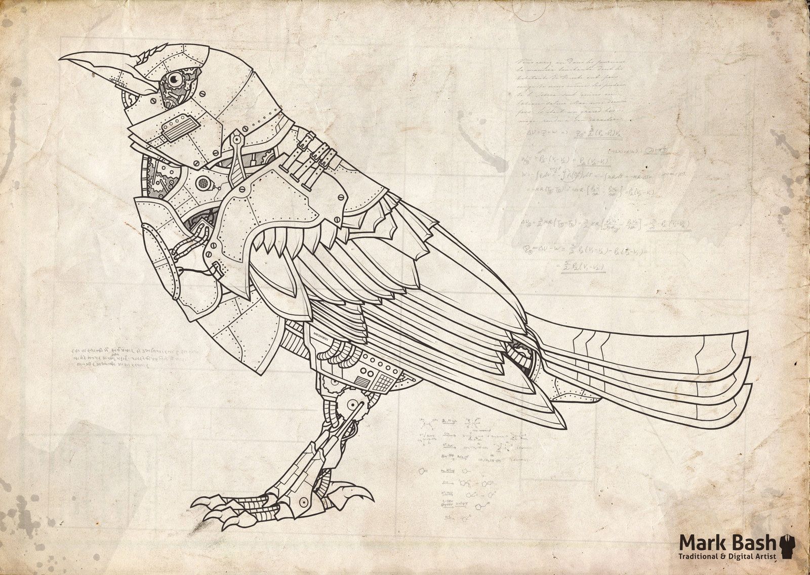 1600x1136 The Mechanical Bird By Mark On @