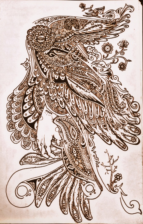 500x782 Steampunk Butterfly Drawing