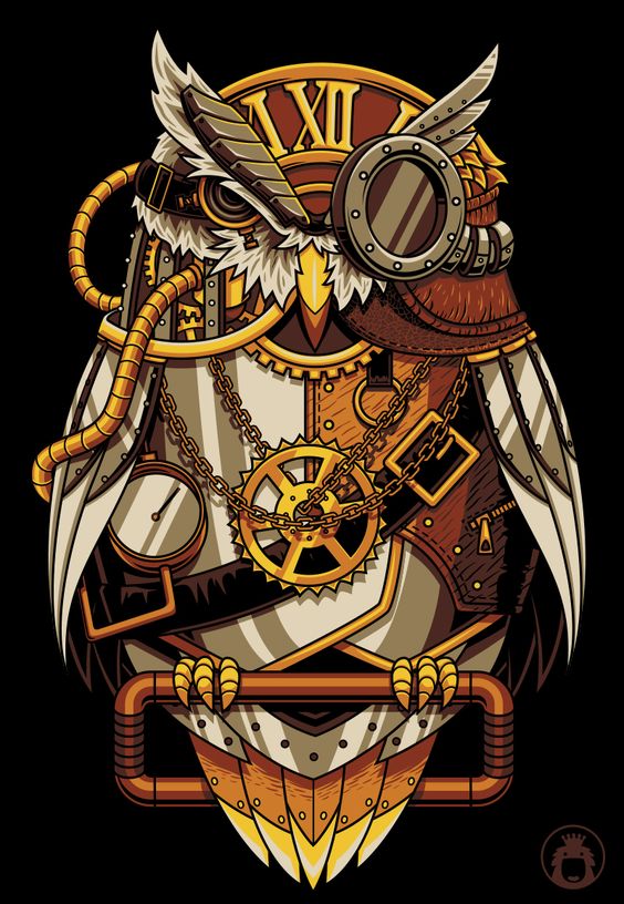 564x816 Steampunk Owl By Anggatantama Ciekawe Owl And Tattoo