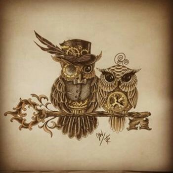 350x350 Steampunk Owls Tattoooo Loveeee Owl, Tattoo