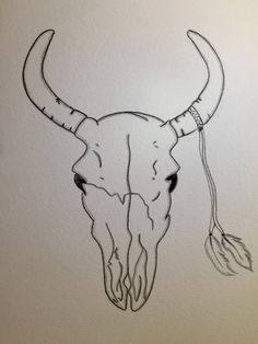 236x314 Longhorn Skull Drawing Diy