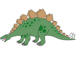 250x192 How To Draw A Stegosaurus Dinosaur