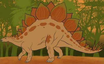 350x215 How To Draw How To Draw A Stegosaurus Dinosaur