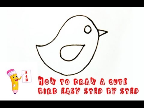 480x360 How To Draw A Cute Bird Easy Step By Step ( Part 1 )