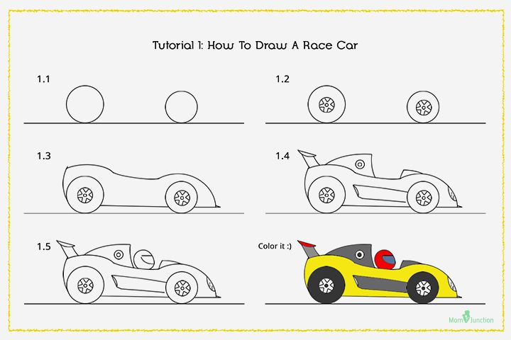 720x480 How To Draw A Car Step By Step For Kids Drawings, Drawing Ideas