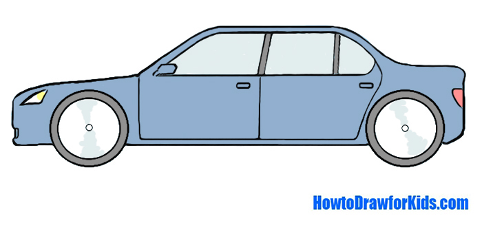 700x327 How To Draw A Car For Kids Howtodrawforkids
