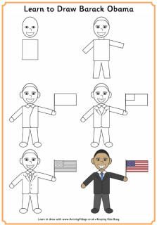 223x320 Learn To Draw Barack Obama U.s.a.