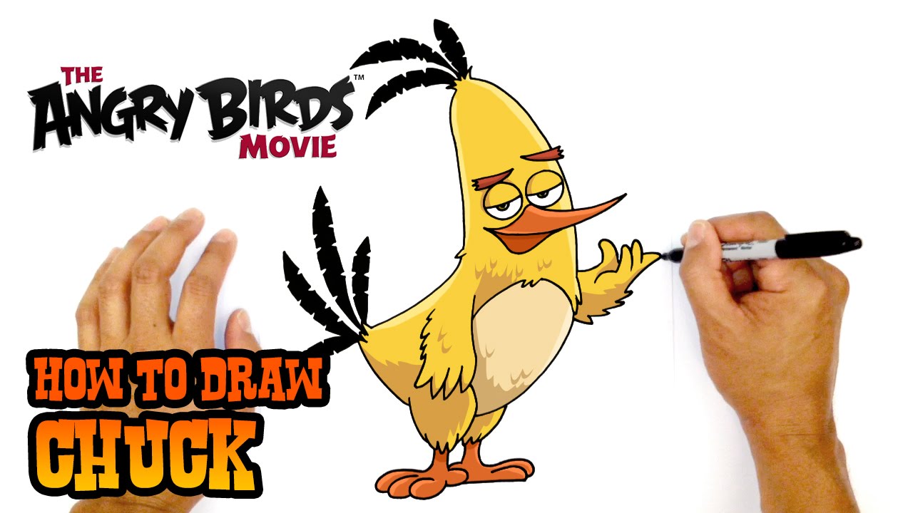 1280x720 How To Draw Chuck The Angry Birds Movie
