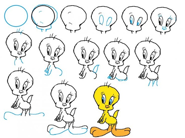 600x448 How To Draw Cartoon Characters Step By Step (30 Examples)