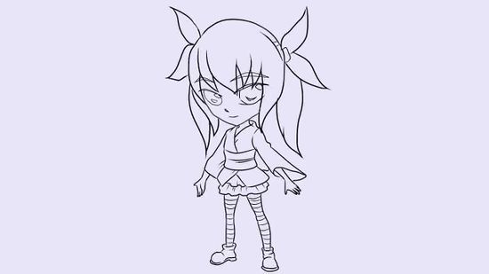 550x309 How To Draw A Chibi Character (With Pictures)