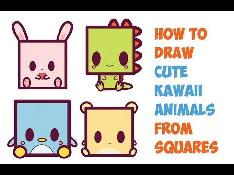 480x360 How To Draw Cute Kawaii Animals From Squares Easy Step By Step