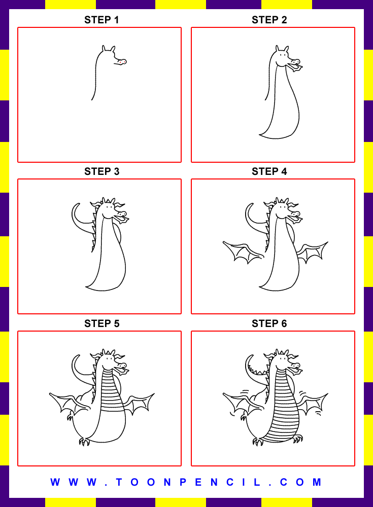 Step By Step Drawing Dragons at GetDrawings | Free download