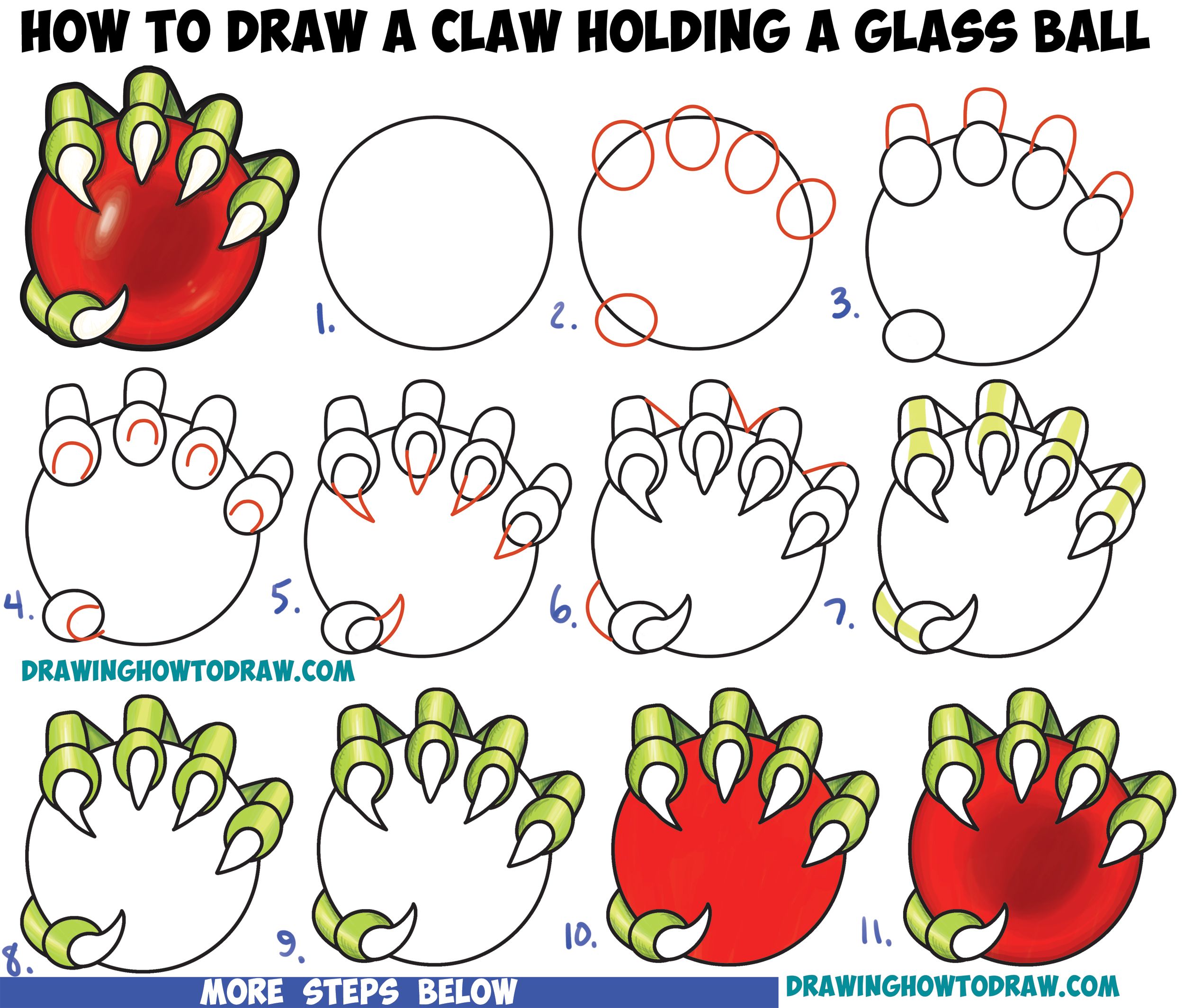2500x2129 How To Draw A Dragon's Claw Holding A Glass Ball Easy Step By Step