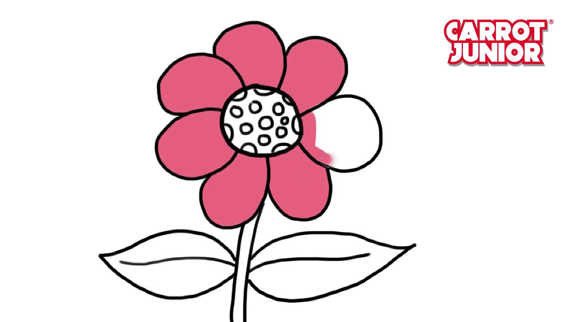 1920x1080 How To Draw Flower Super Simple Drawing For Kids