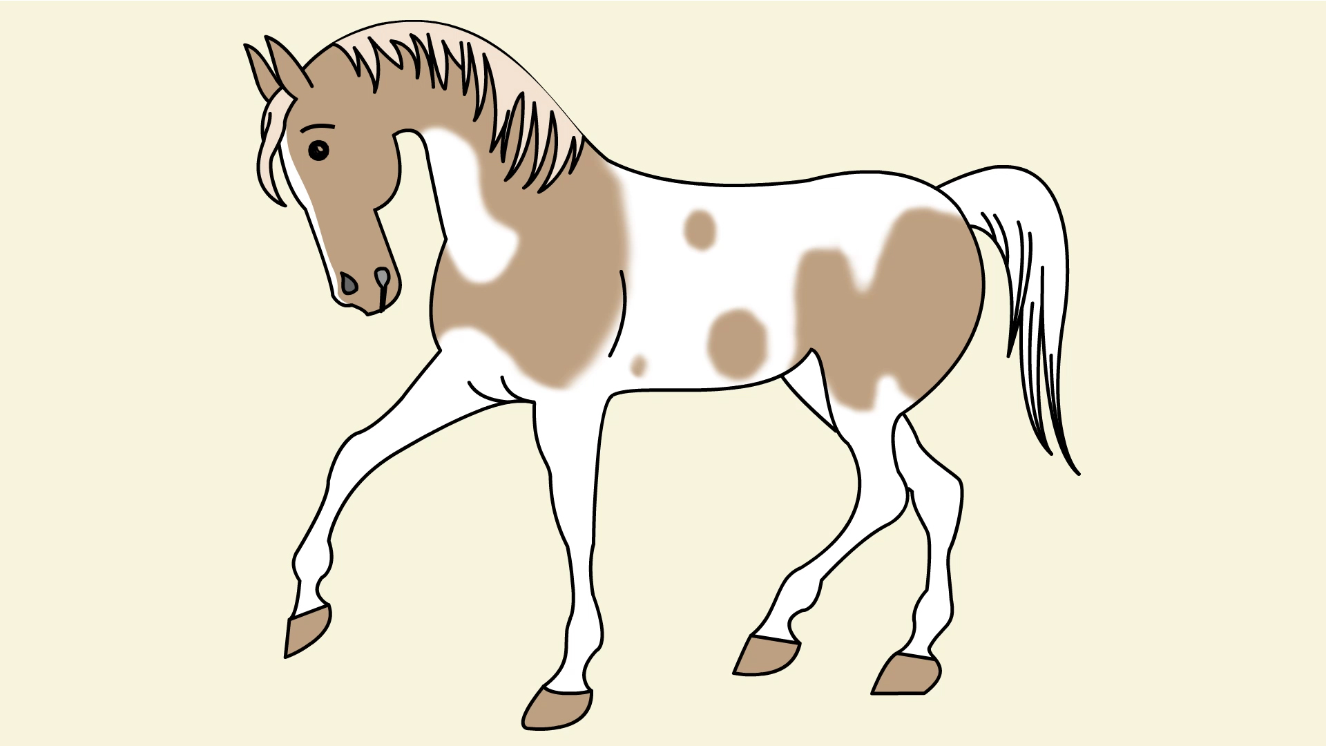 1920x1080 How To Draw A Simple Horse 11 Steps (With Pictures)