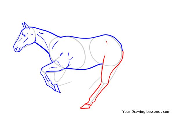 600x401 How To Draw A Girl Riding A Horse Your Drawing Lessons