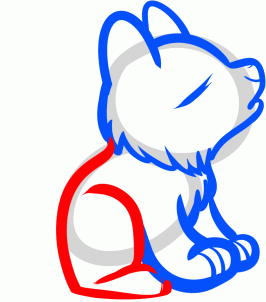 266x302 How To Draw How To Draw A Howling Wolf For Kids