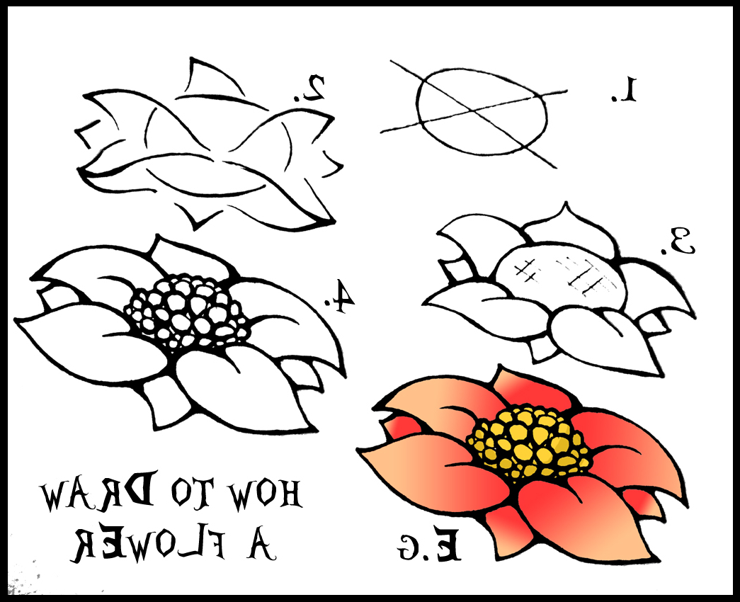 Step By Step Flower Drawing at GetDrawings | Free download