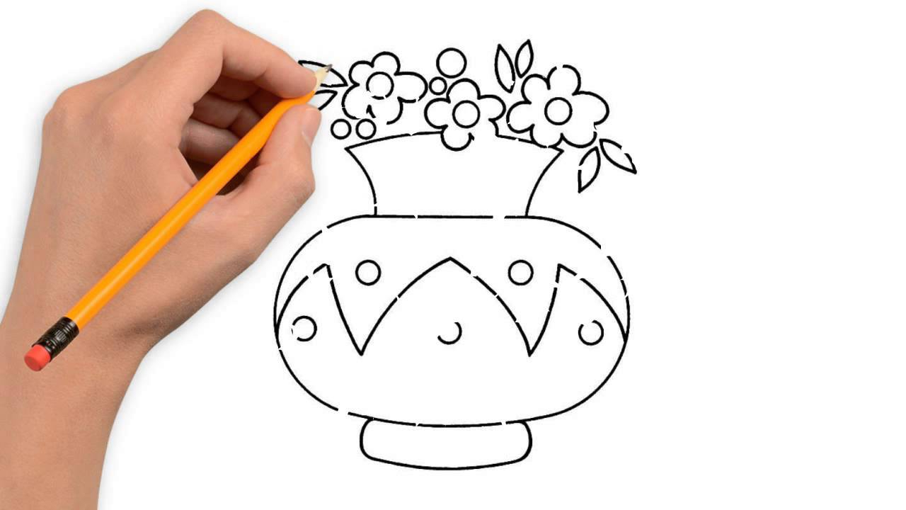 1280x720 Flower Drawings Step By Step Easy Drawn Toon Step By Step Pencil