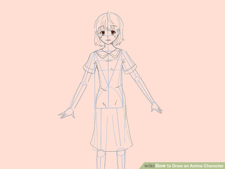 728x546 How To Draw An Anime Character (With Pictures)