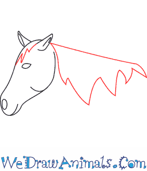 300x350 How To Draw A Mustang Horse