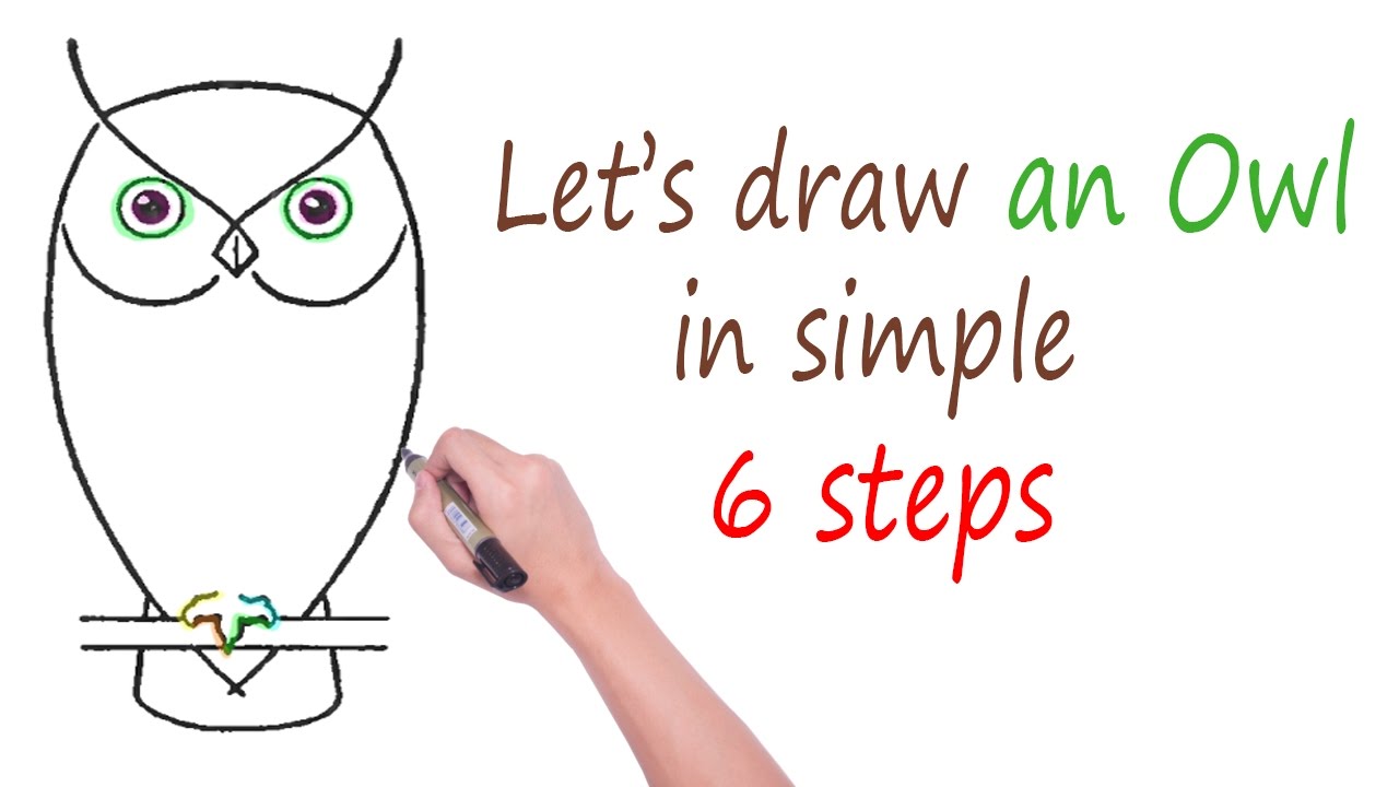 1280x720 How To Draw A Realistic Owl Step By Step For Beginners Cute Owl