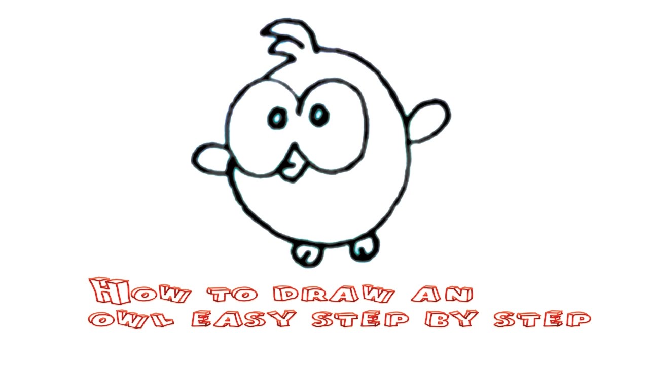 1280x720 How To Draw An Owl Easy Step By Step ( Part 1 )