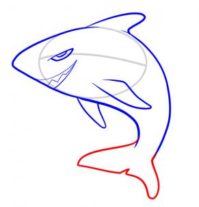 291x302 How To Draw How To Draw A Shark For Kids