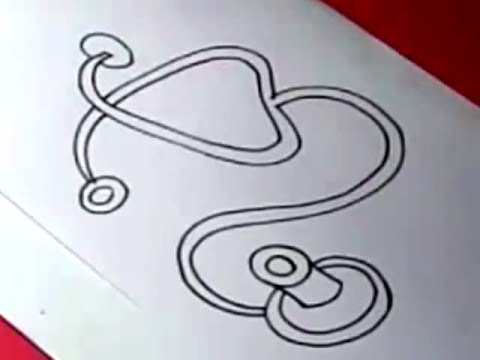 480x360 How To Draw Stethoscope Drawing For Kids Step By Step