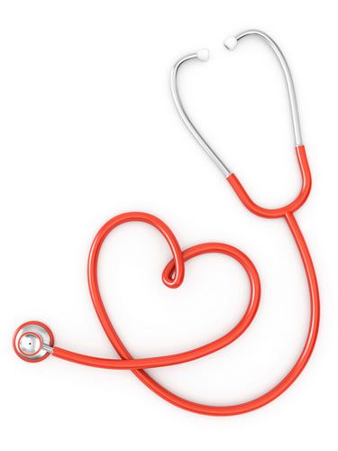 375x500 Heart Shaped Stethoscope Clipart