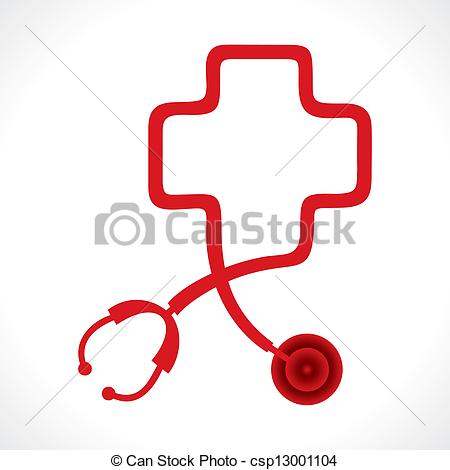 450x470 Stethoscope Make A Heart Shape Stock Vector Vector Clipart