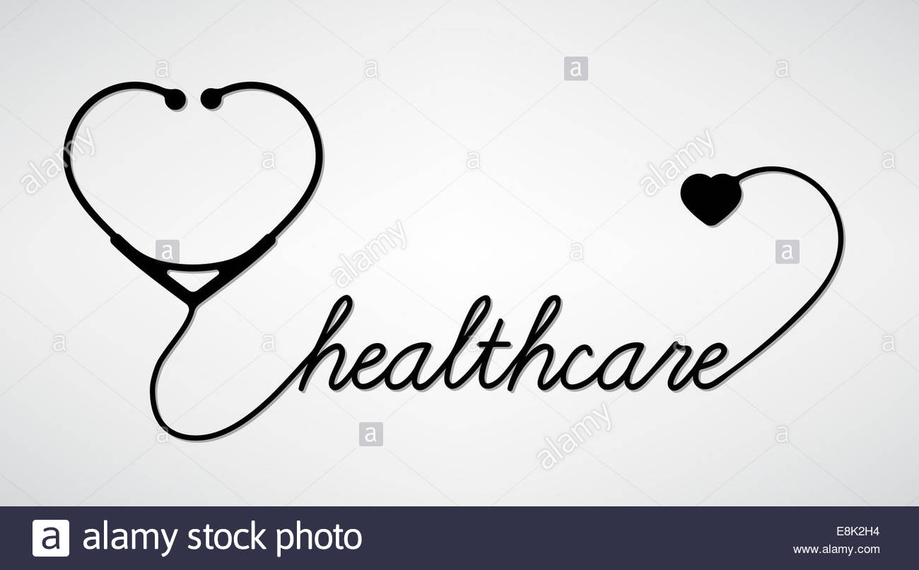 1300x806 Stethoscope With Heart, Medical Symbol, Vector Stock Photo