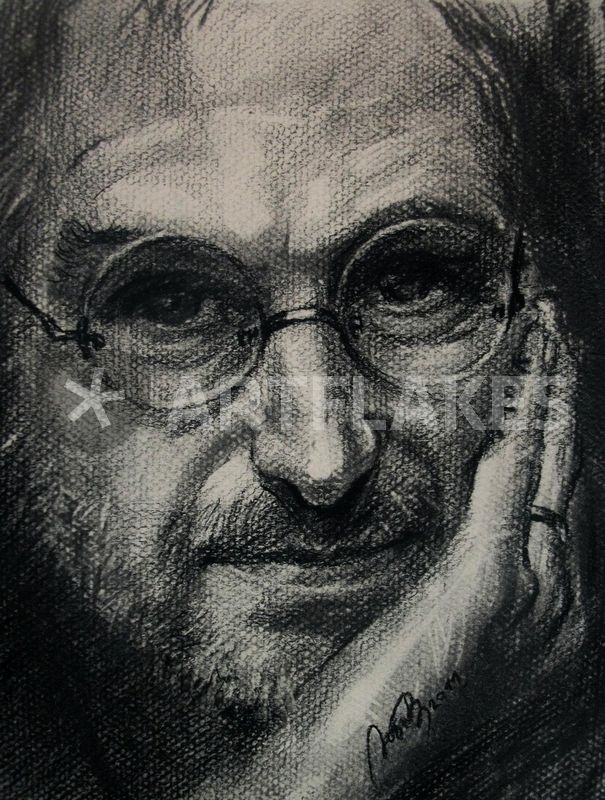 605x800 Steve Jobs Drawing Art Prints And Posters By Lyubov Rasic
