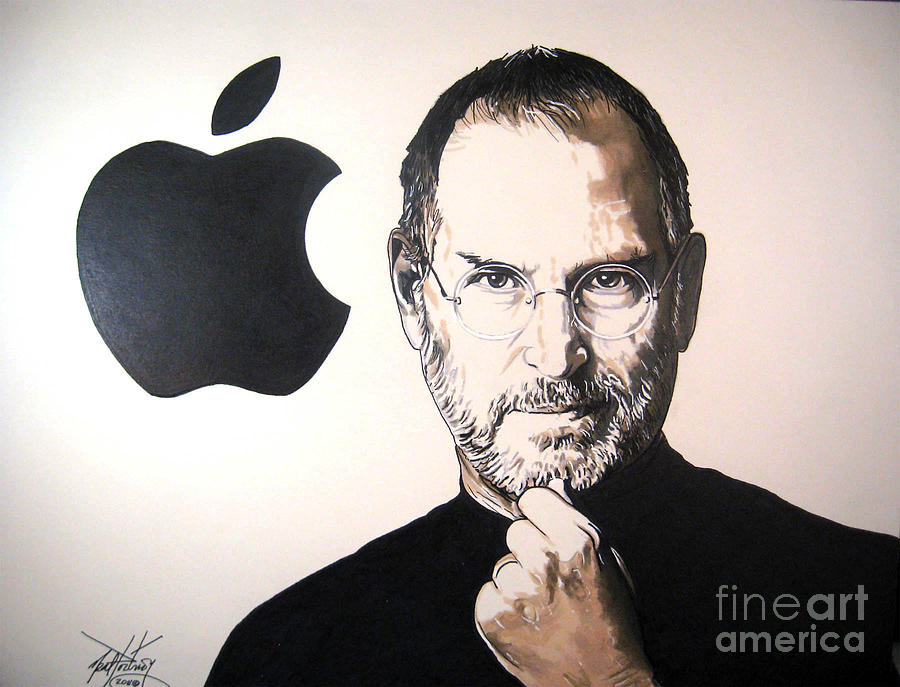 900x687 Steve Jobs Drawing By Neal Portnoy