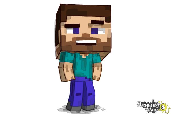 600x400 How To Draw A Chibi Steve From Minecraft